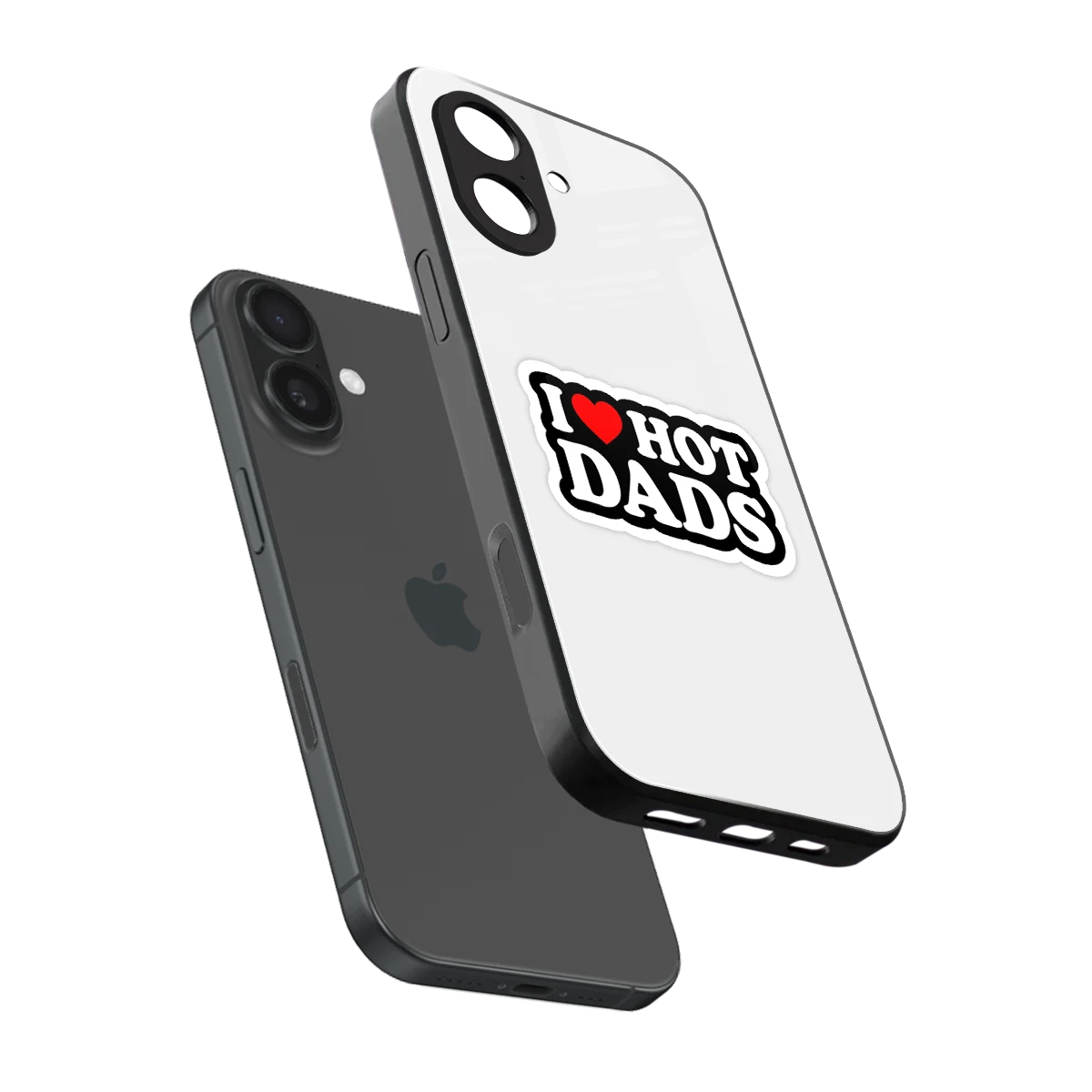 Dad Crush sleek iphone 17 cover with tempered glass back and TPU edges
