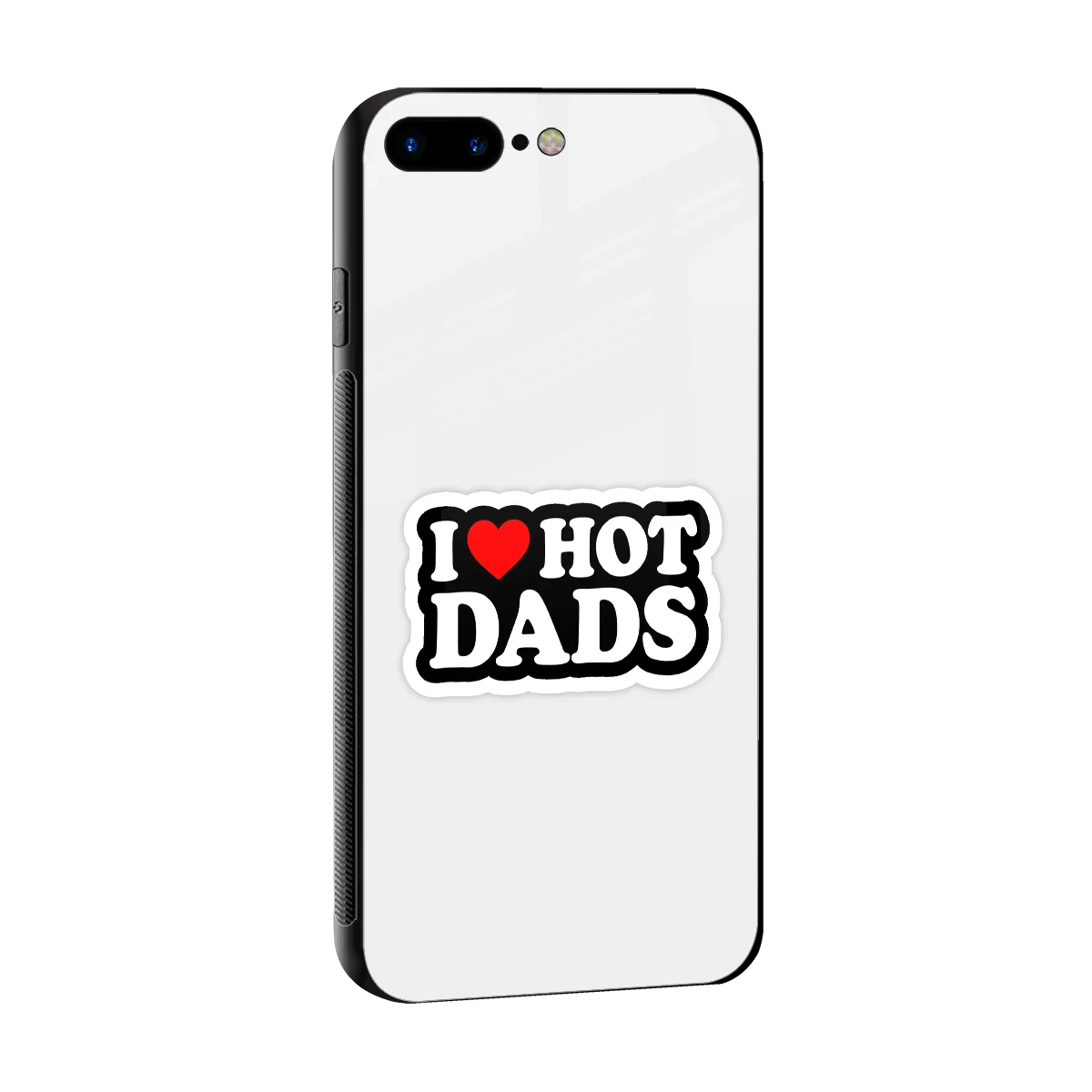 Dad Crush sleek iphone 7 plus cover with tempered glass back and TPU edges