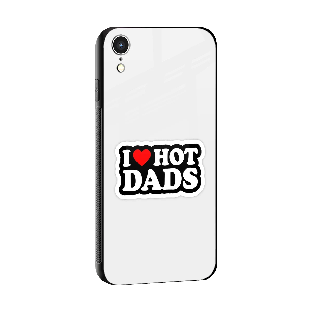 Dad Crush sleek iphone xr cover with tempered glass back and TPU edges