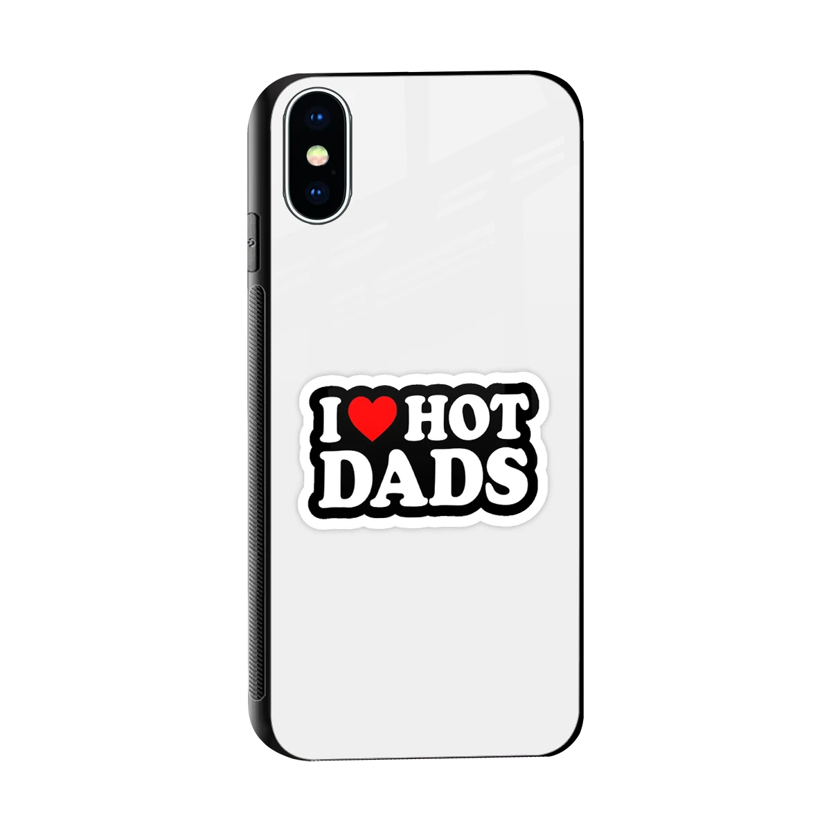 Dad Crush sleek iphone xs cover with tempered glass back and TPU edges