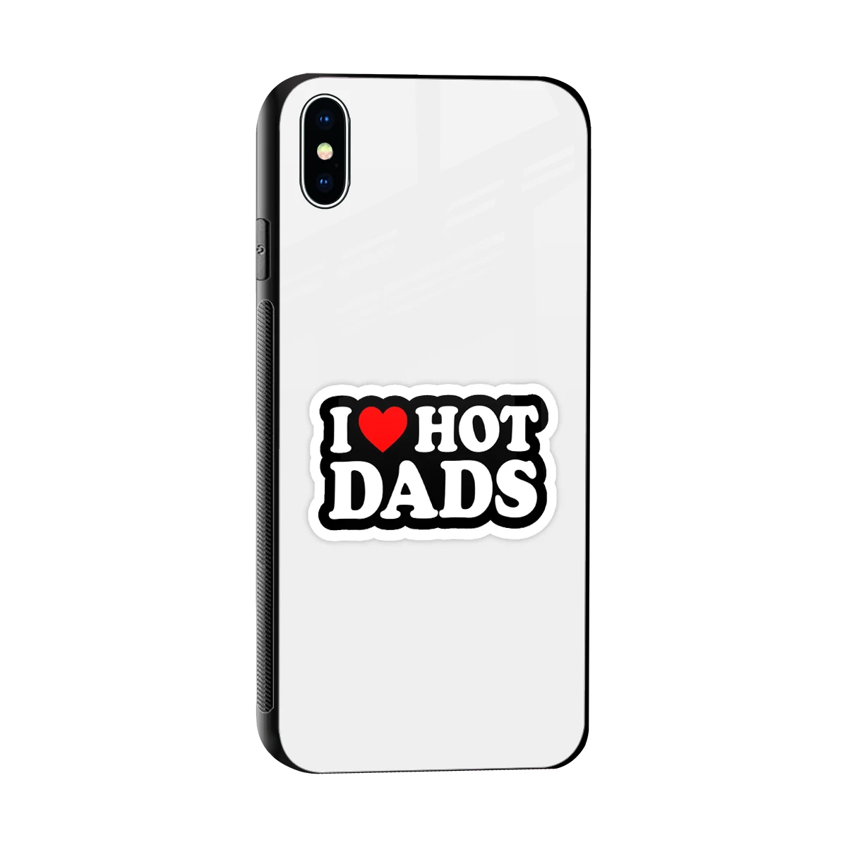 Dad Crush sleek iphone xs max cover with tempered glass back and TPU edges