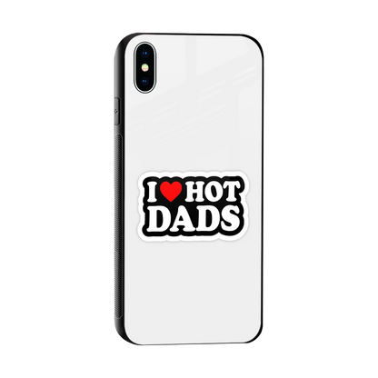 Dad Crush sleek iphone xs max cover with tempered glass back and TPU edges