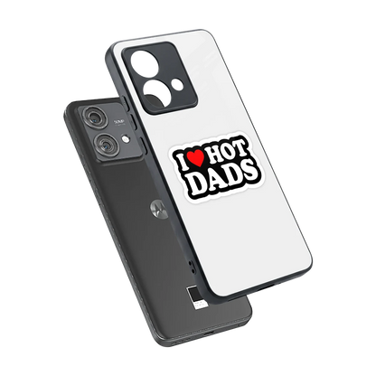 Dad Crush sleek motorola edge 40 neo 5g cover with tempered glass back and TPU edges