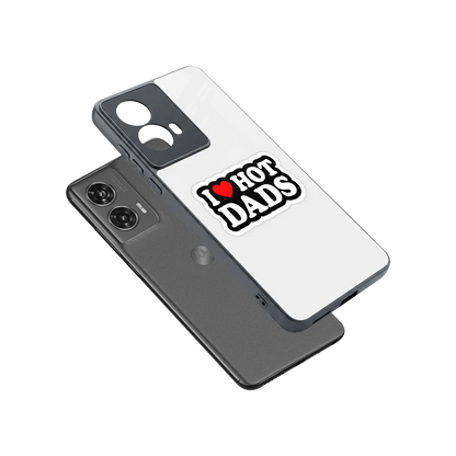 Dad Crush sleek motorola edge 50 fusion cover with tempered glass back and TPU edges