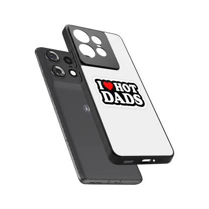 Dad Crush sleek motorola edge 50 pro cover with tempered glass back and TPU edges