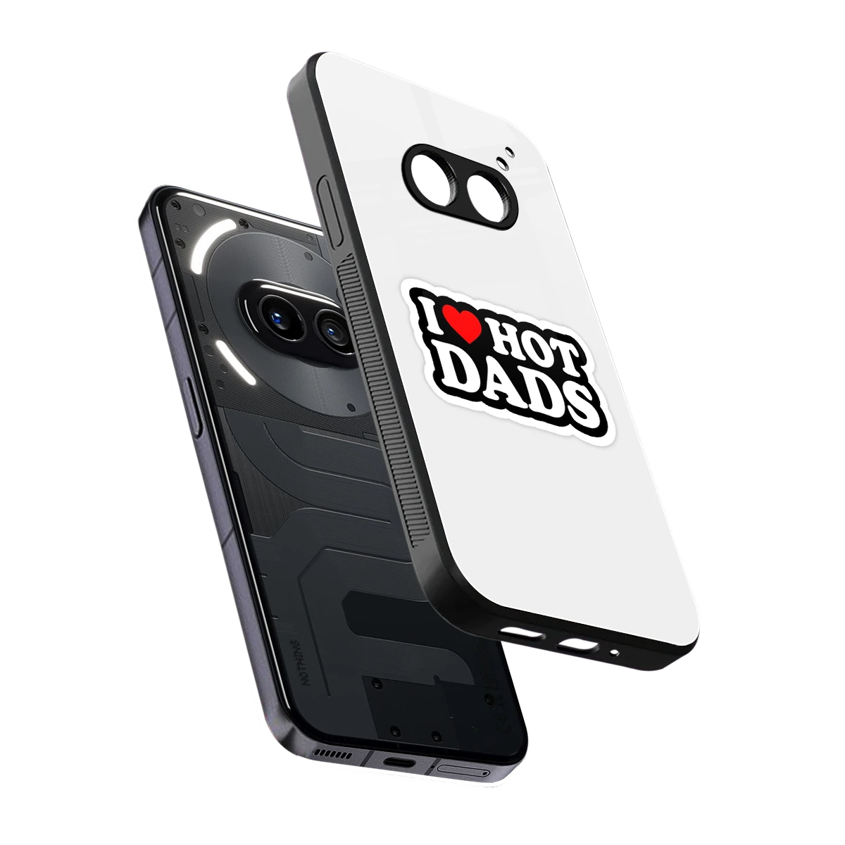 Dad Crush sleek nothing phone 2a cover with tempered glass back and TPU edges