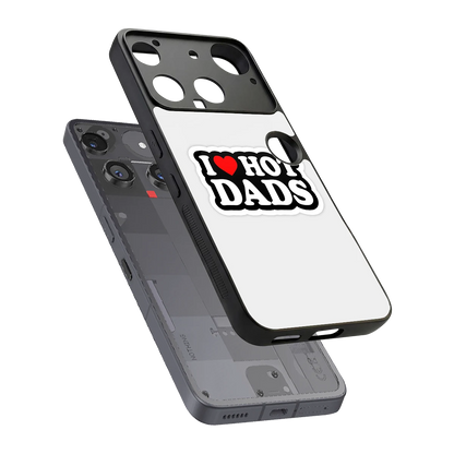 Dad Crush sleek nothing phone 3 cover with tempered glass back and TPU edges
