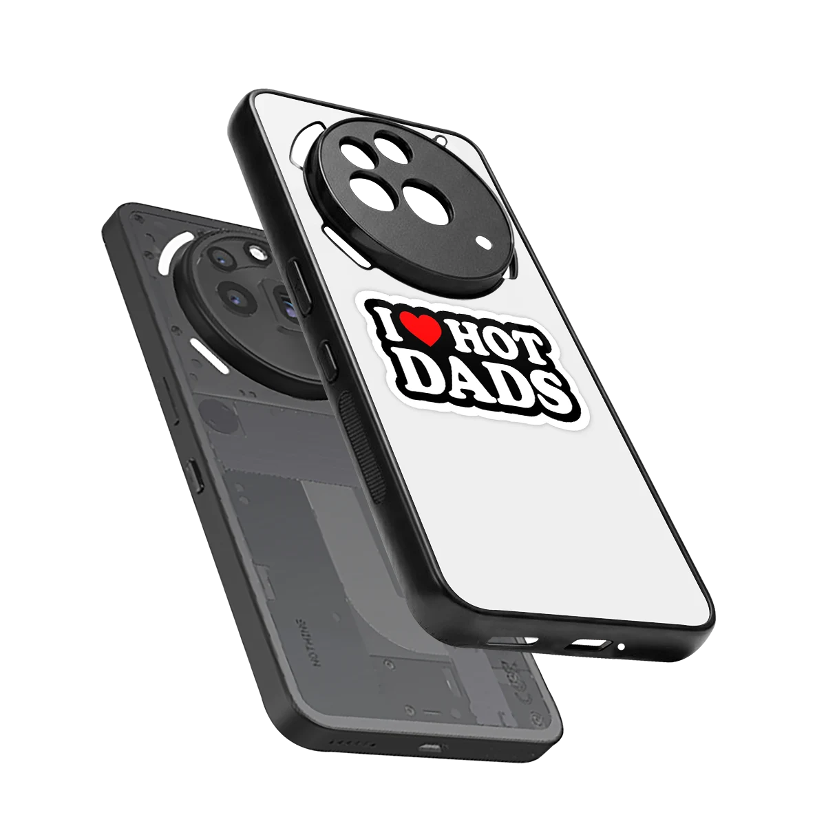 Dad Crush sleek nothing phone 3a pro cover with tempered glass back and TPU edges
