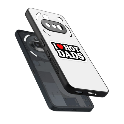 Dad Crush sleek nothing phone 3a cover with tempered glass back and TPU edges