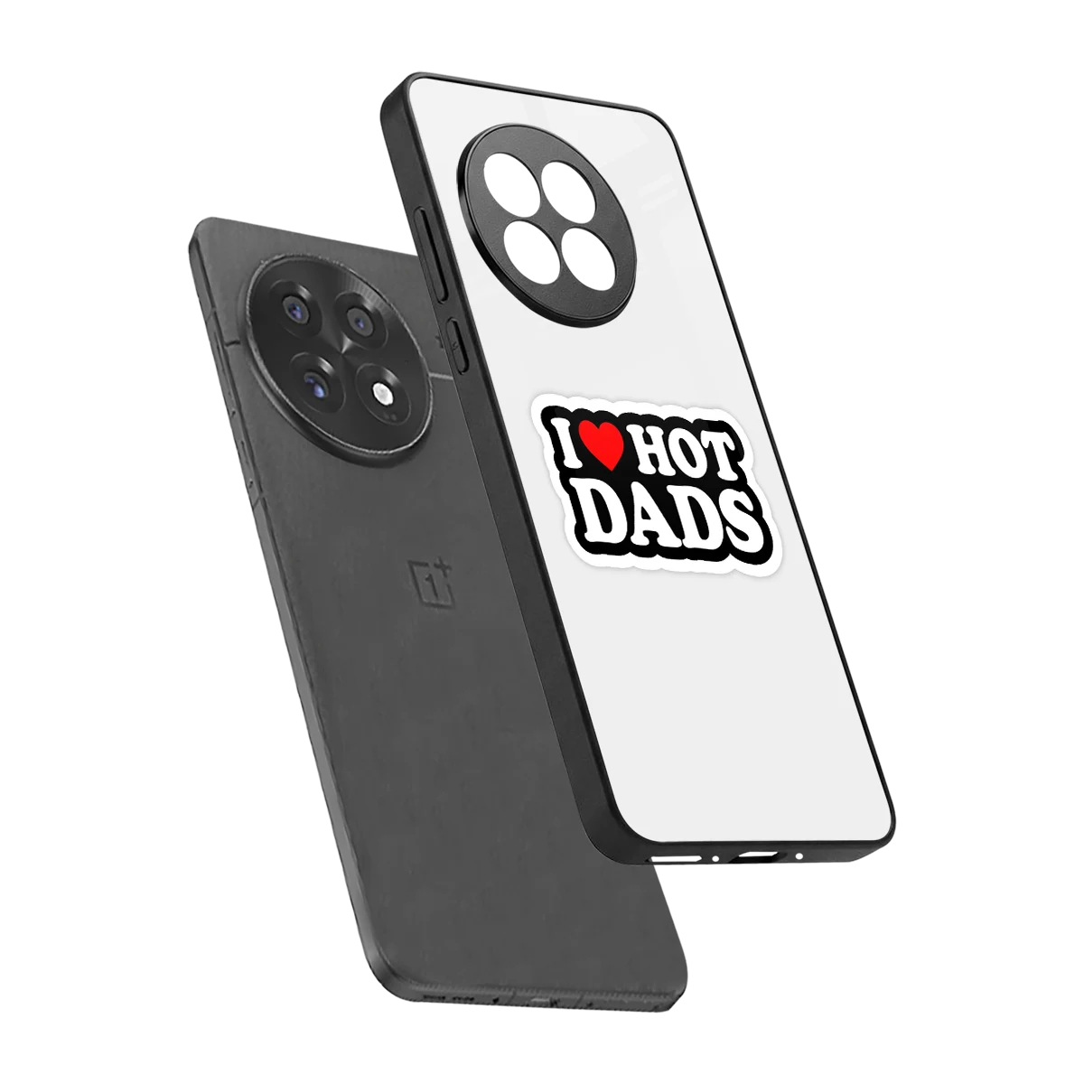 Dad Crush sleek oneplus 13r cover with tempered glass back and TPU edges