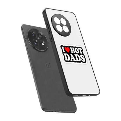 Dad Crush sleek oneplus 13r cover with tempered glass back and TPU edges