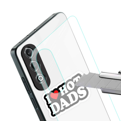 Dad Crush stylish phone case for oneplus nord ce 4 | glossy glass and slim fit