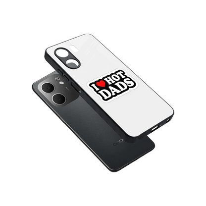Dad Crush sleek oppo a5x 5g cover with tempered glass back and TPU edges