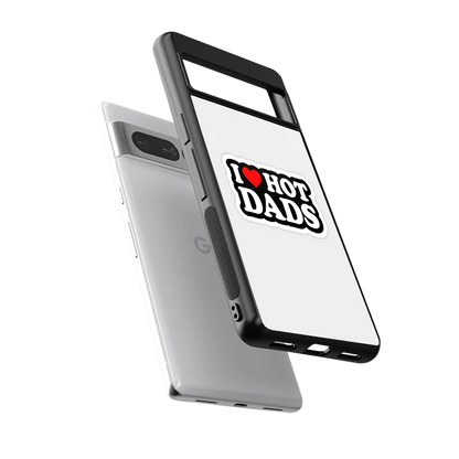 Dad Crush sleek google pixel 7 pro cover with tempered glass back and TPU edges