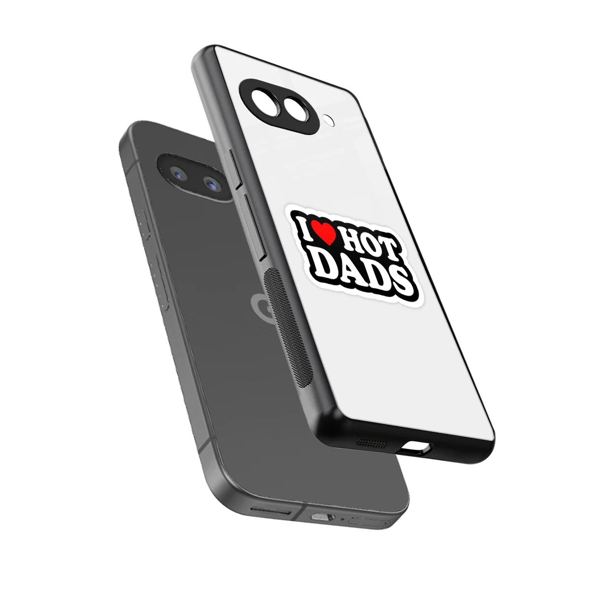 Dad Crush sleek google pixel 10a cover with tempered glass back and TPU edges