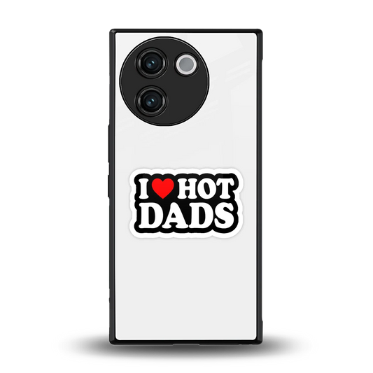Dad Crush back phone cover | glass case for vivo v30e