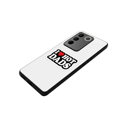 Dad Crush stylish phone case for vivo v27 5g | glossy glass and slim fit