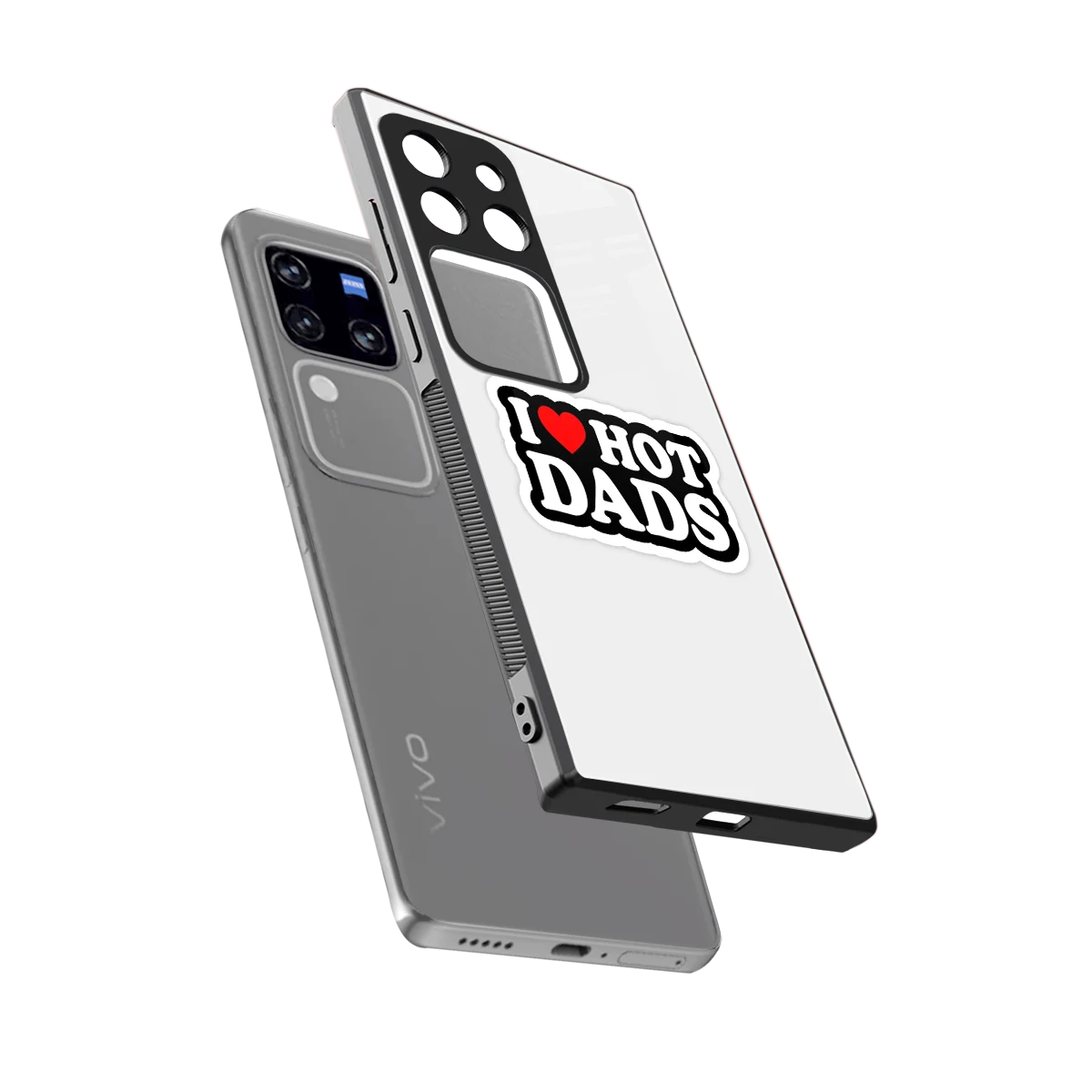 Dad Crush sleekvivo v30 pro cover with tempered glass back and TPU edges