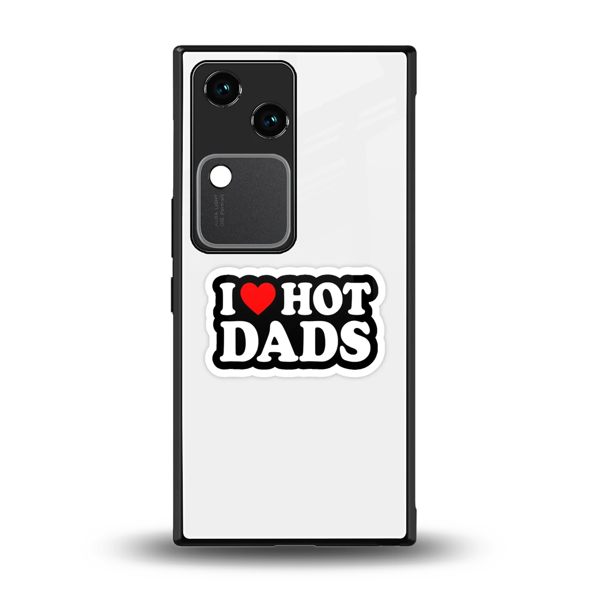 Dad Crush back phone cover | glass case for vivo v30