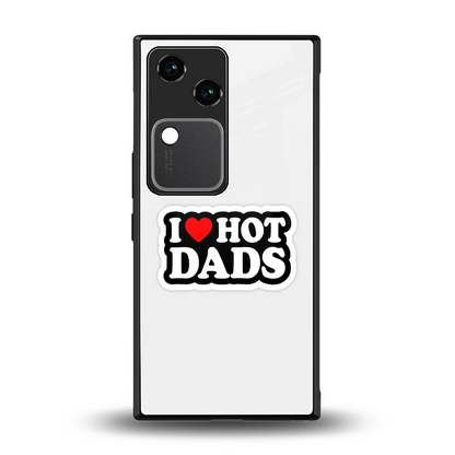 Dad Crush back phone cover | glass case for vivo v30