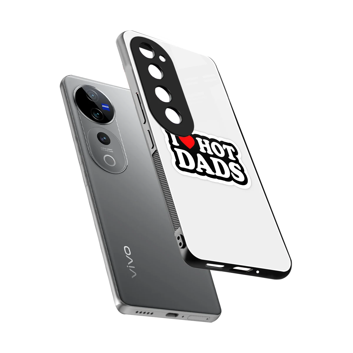 Dad Crush sleek vivo v40 pro cover with tempered glass back and TPU edges