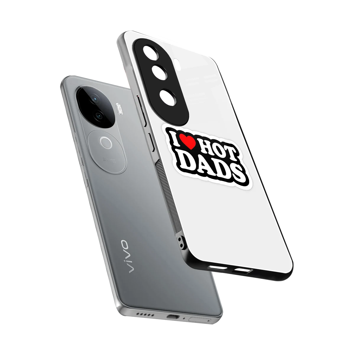 Dad Crush sleek vivo v40e cover with tempered glass back and TPU edges