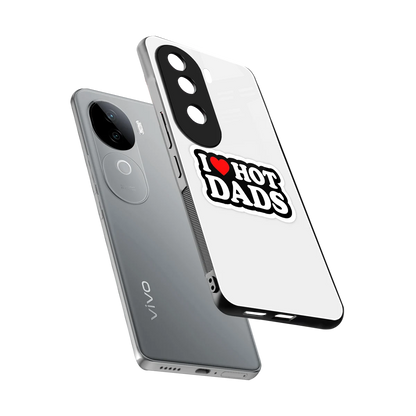 Dad Crush sleek vivo v40e cover with tempered glass back and TPU edges