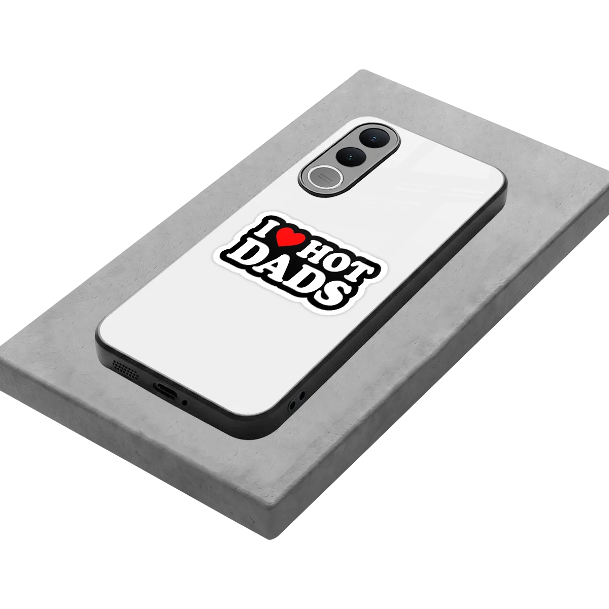 Dad Crush stylish phone case for vivo v70 fe | glossy glass and slim fit