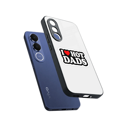 Dad Crush sleek vivo v70 fe cover with tempered glass back and TPU edges