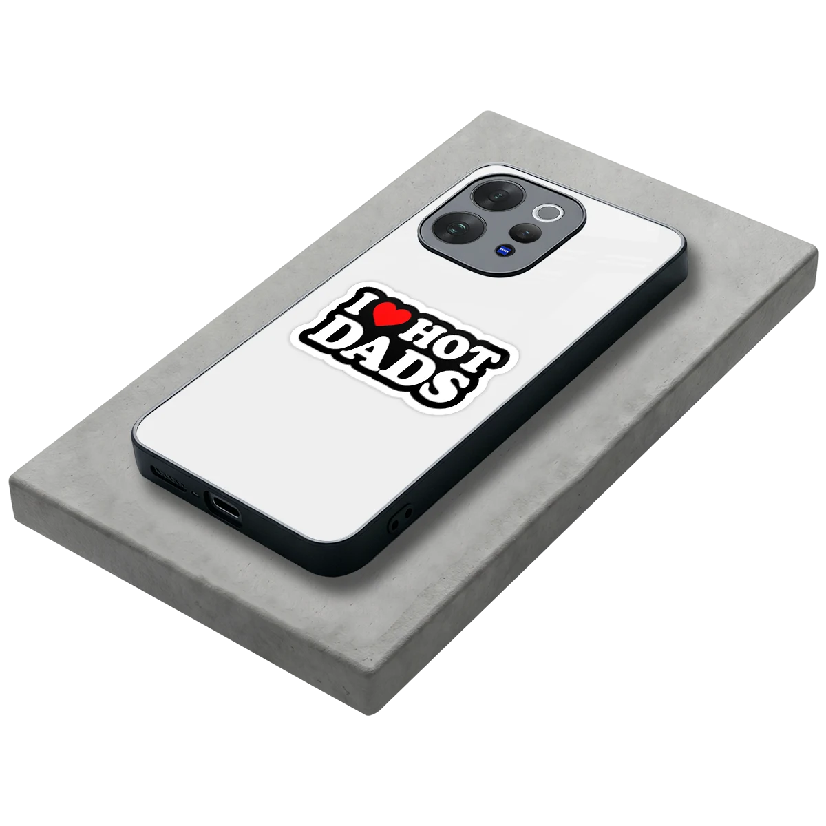 Dad Crush stylish phone case for vivo v70 elite | glossy glass and slim fit