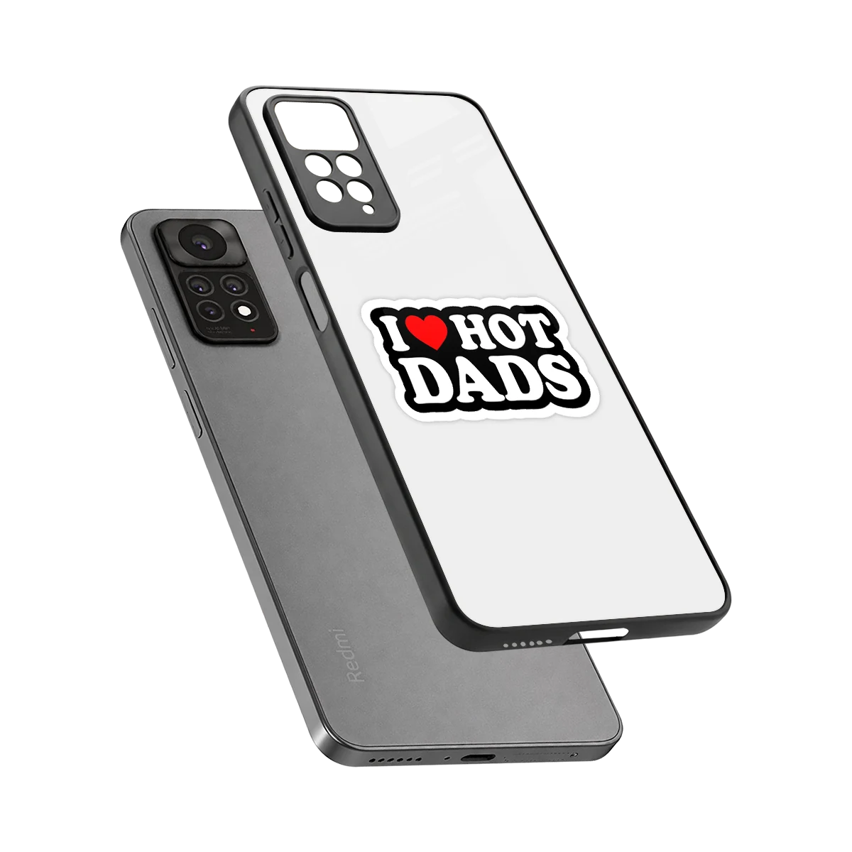 Dad Crush sleek redmi note 11 pro cover with tempered glass back and TPU edges