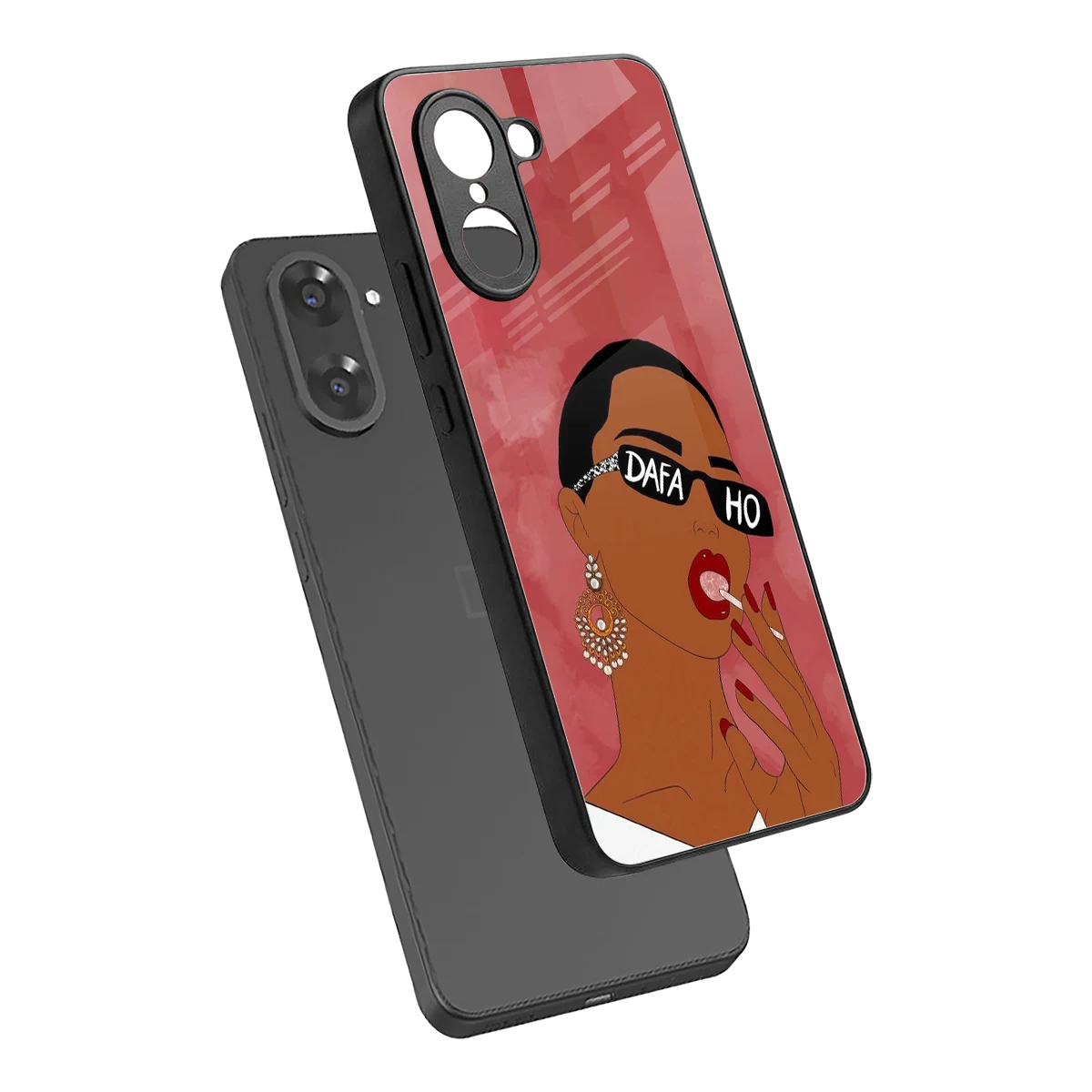 Dafa Ho sleek oneplus nord ce5 5g cover with tempered glass back and TPU edges
