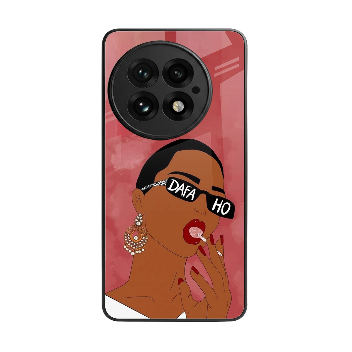 Dafa Ho back phone cover | glass case for oneplus 13