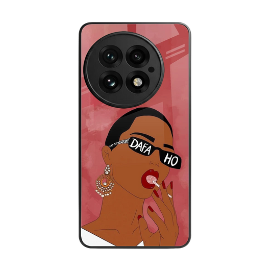 Dafa Ho back phone cover | glass case for oneplus 13
