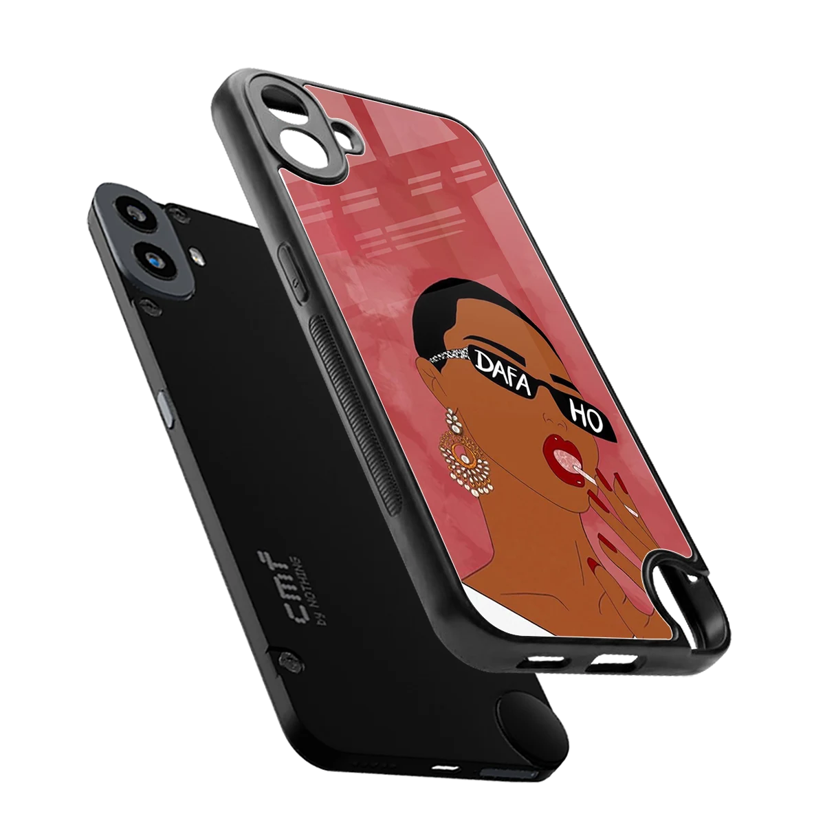 Dafa Ho sleek cmf nothing phone 1 cover with tempered glass back and TPU edges