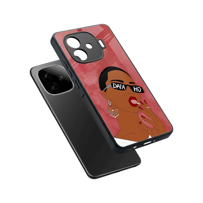Dafa Ho sleek iqoo neo 10r 5g cover with tempered glass back and TPU edges