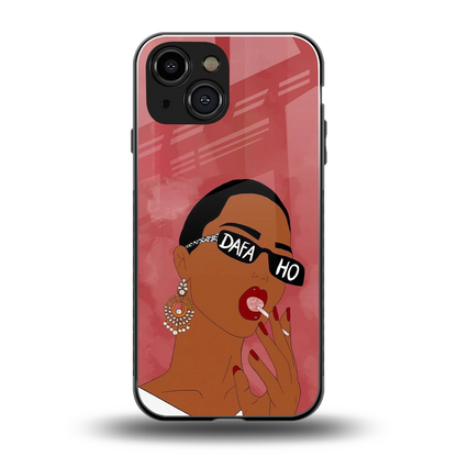 Dafa Ho back phone cover | glass case for iphone 13 mini