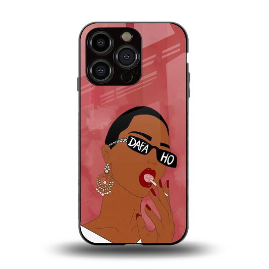 Dafa Ho back phone cover | glass case for iphone 13 pro