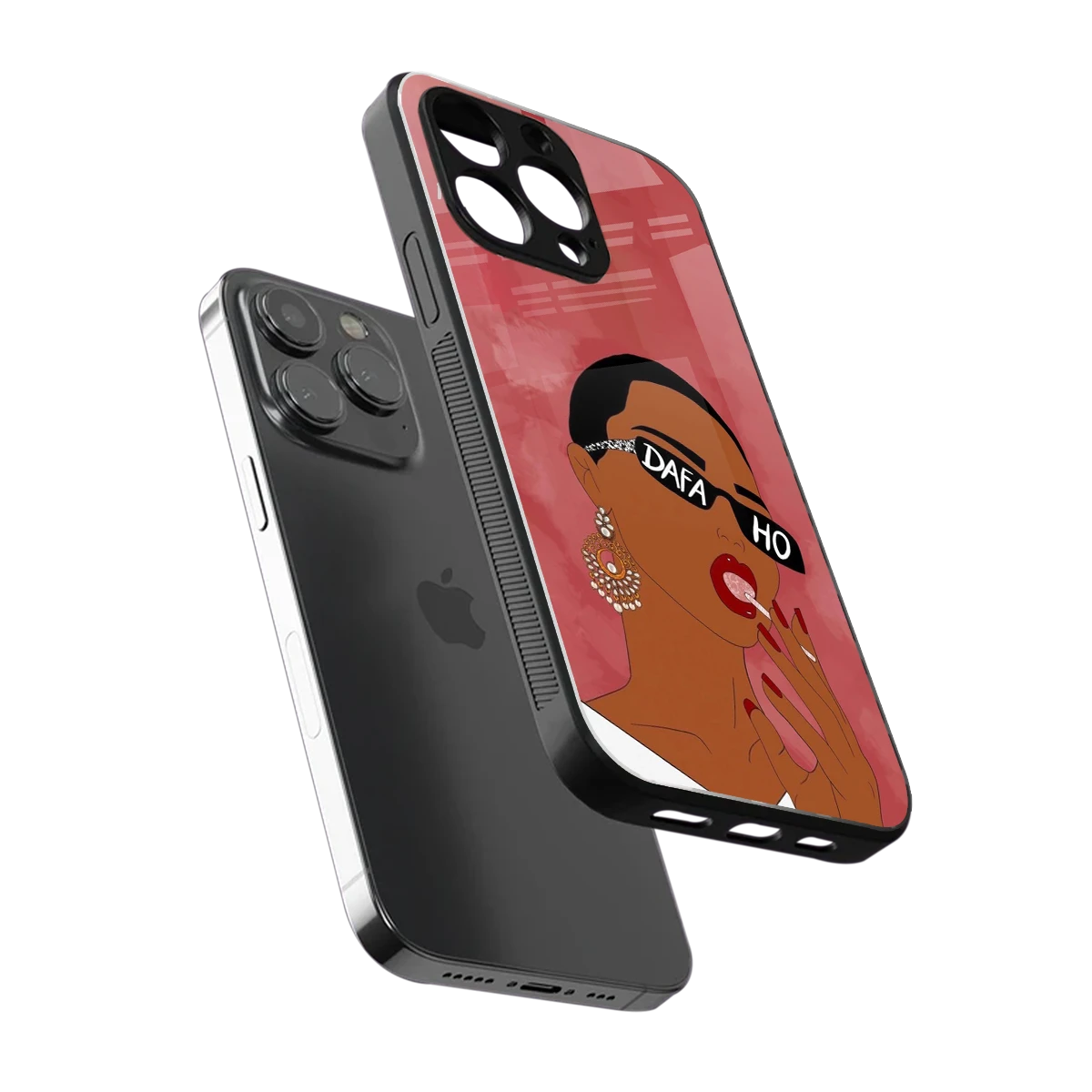 Dafa Ho sleek iphone 13 pro cover with tempered glass back and TPU edges