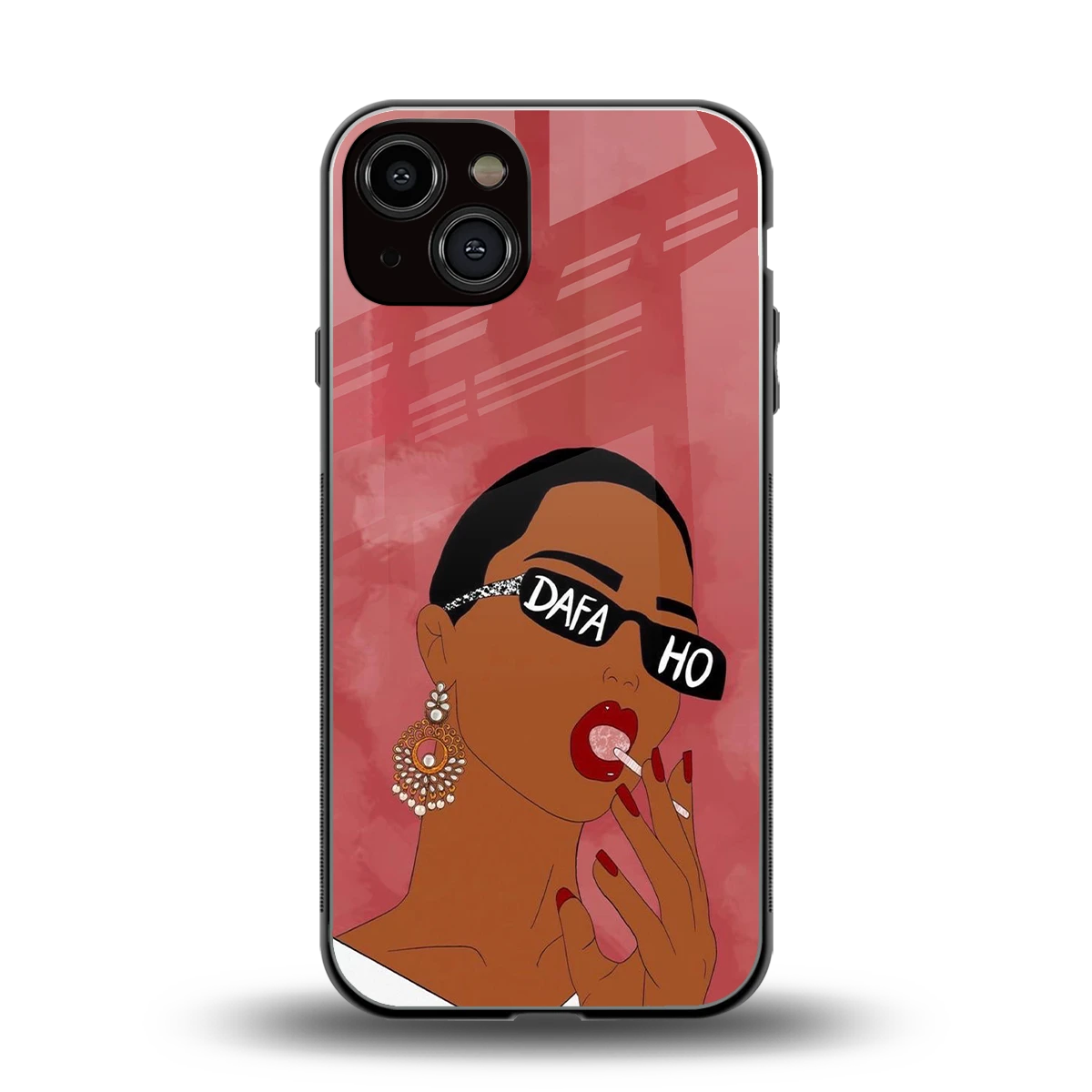 Dafa Ho back phone cover | glass case for iphone 14