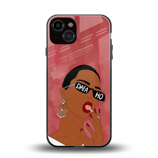 Dafa Ho back phone cover | glass case for iphone 14