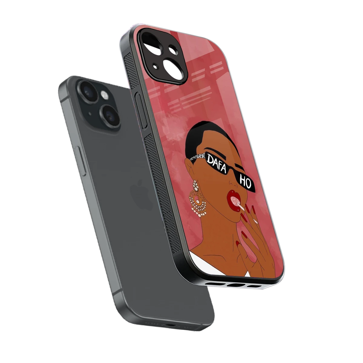 Dafa Ho sleek iphone 13 cover with tempered glass back and TPU edges