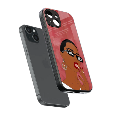 Dafa Ho sleek iphone 14 cover with tempered glass back and TPU edges