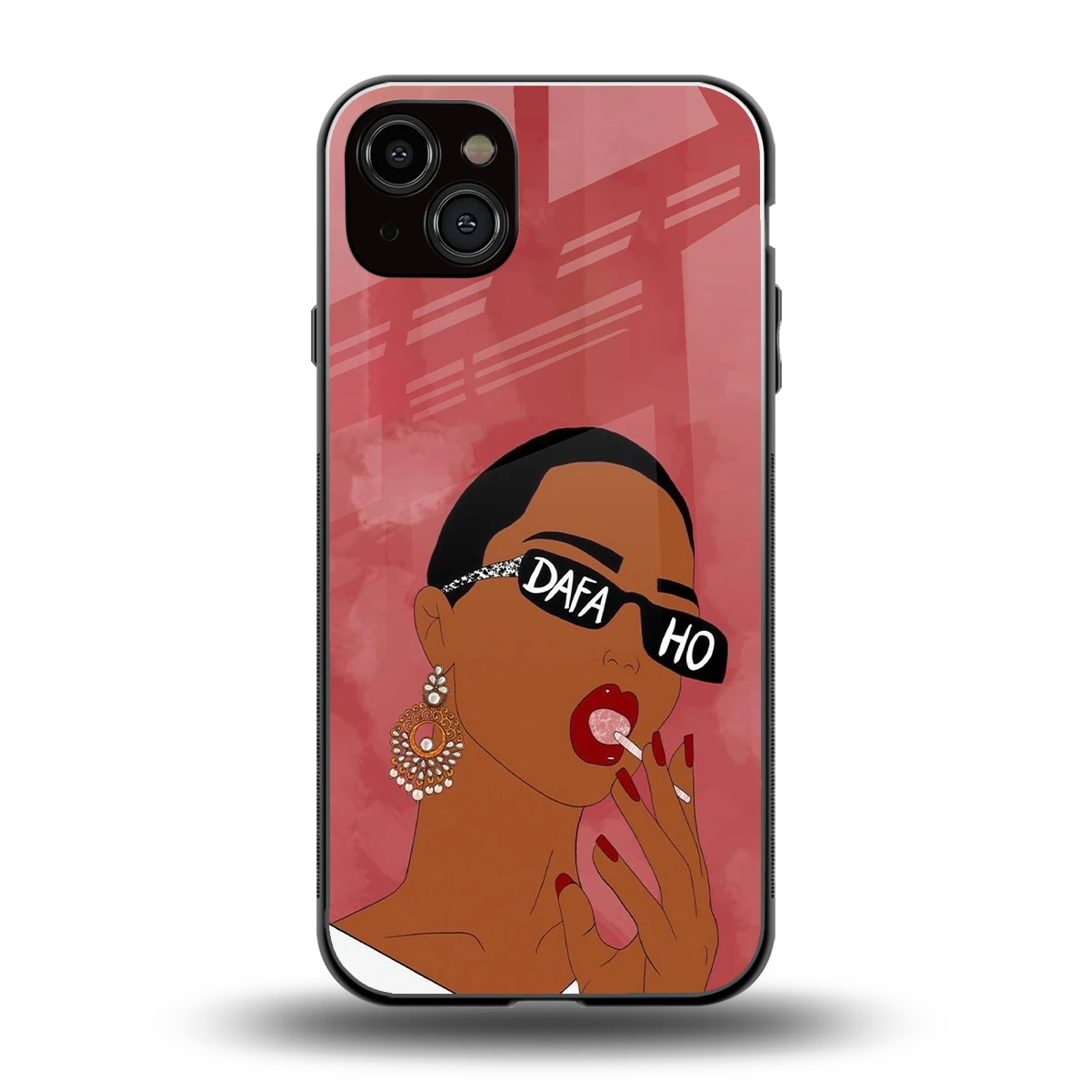 Dafa Ho back phone cover | glass case for iphone 15 plus
