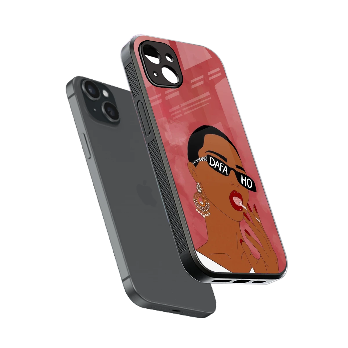 Dafa Ho sleek iphone 14 plus cover with tempered glass back and TPU edges