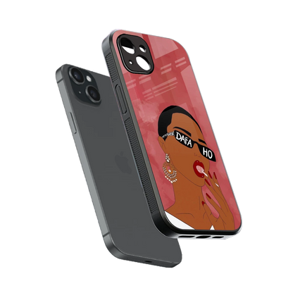Dafa Ho sleek iphone 14 plus cover with tempered glass back and TPU edges