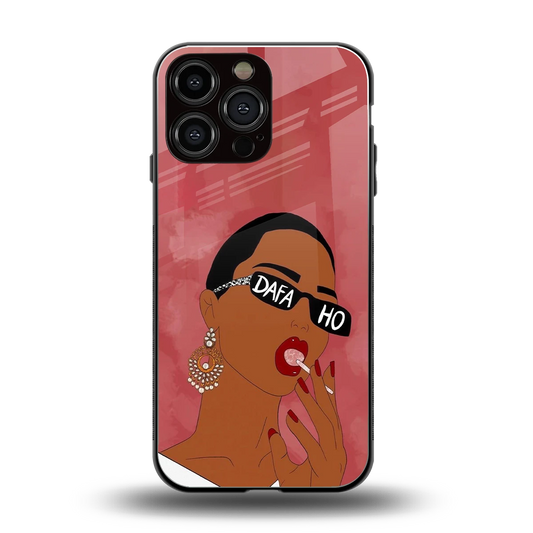 Dafa Ho back phone cover | glass case for iphone 15 pro max
