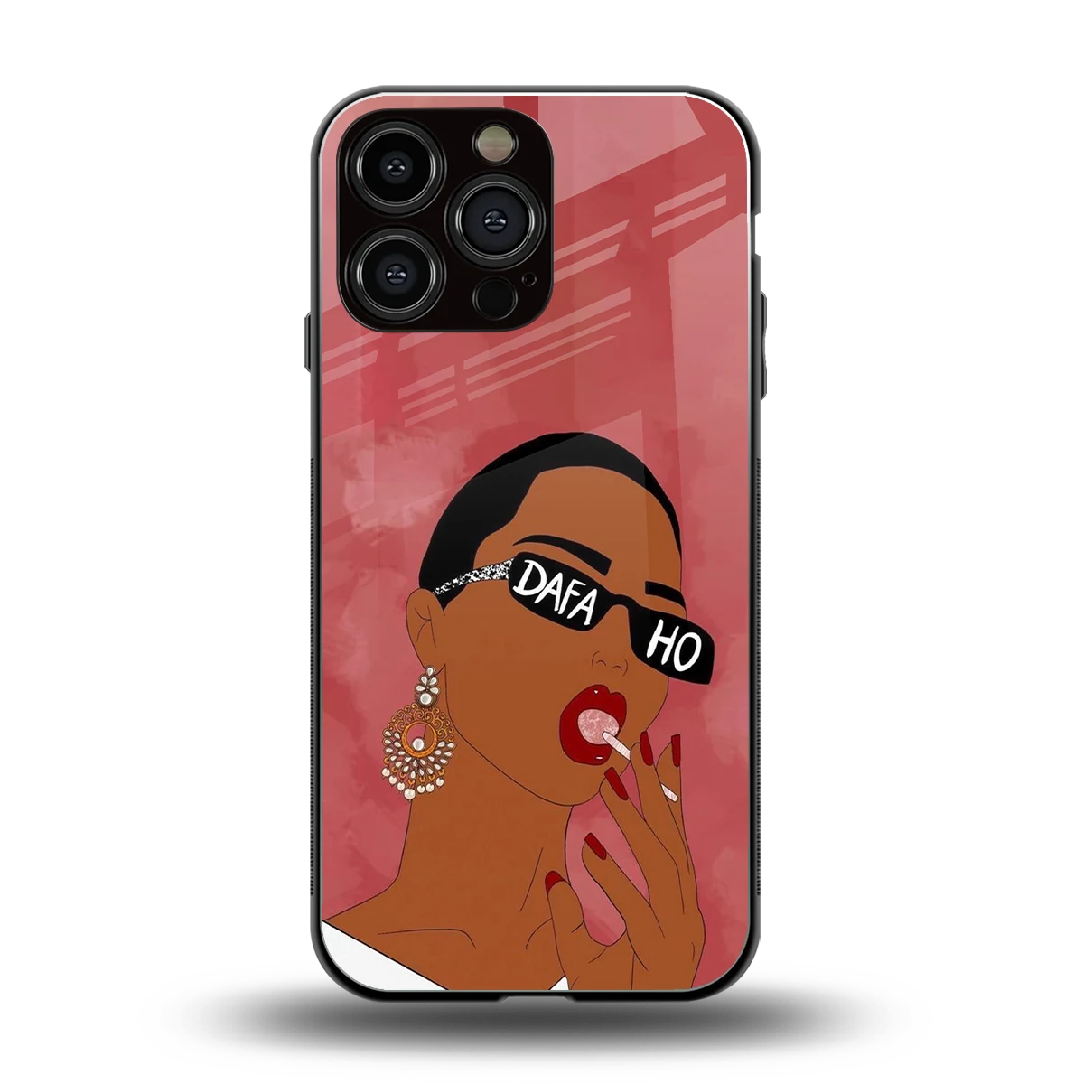 Dafa Ho back phone cover | glass case for iphone 16 pro max