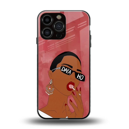 Dafa Ho back phone cover | glass case for iphone 16 pro max