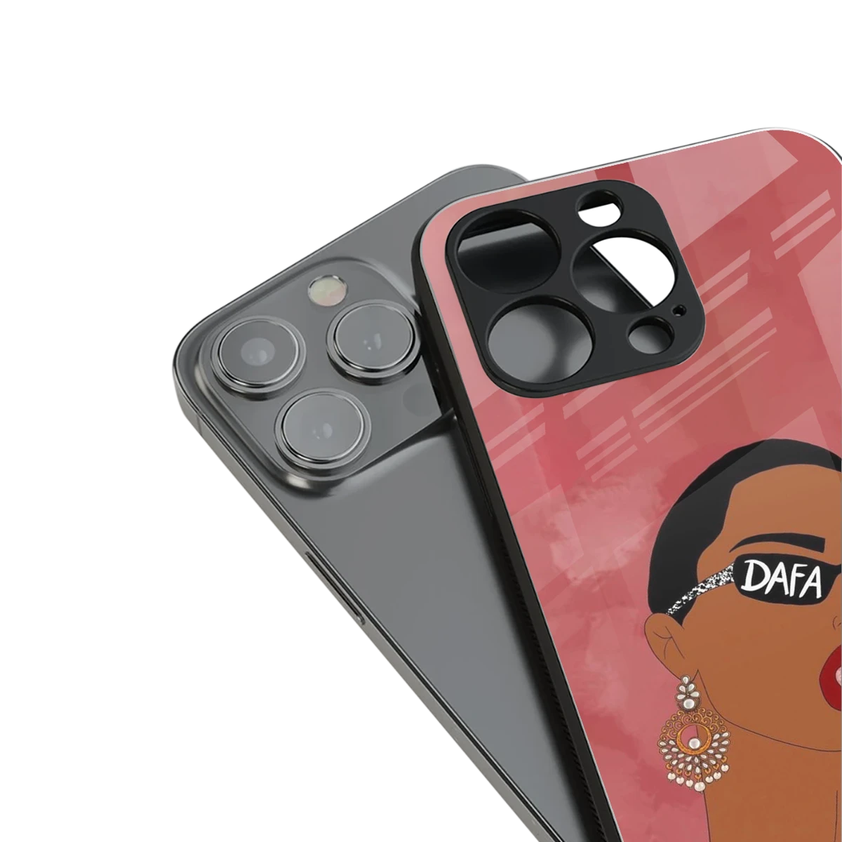 Dafa Ho stylish phone case for iphone 13 pro | glossy glass and slim fit